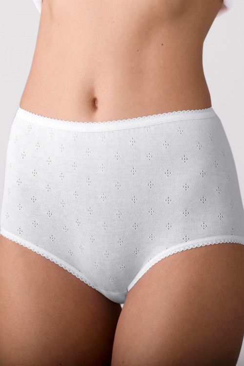 Culotte maille fantaisie taille haute - 1