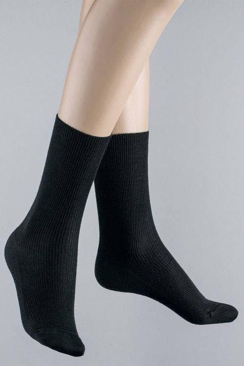 Mi-chaussettes pure laine - 1