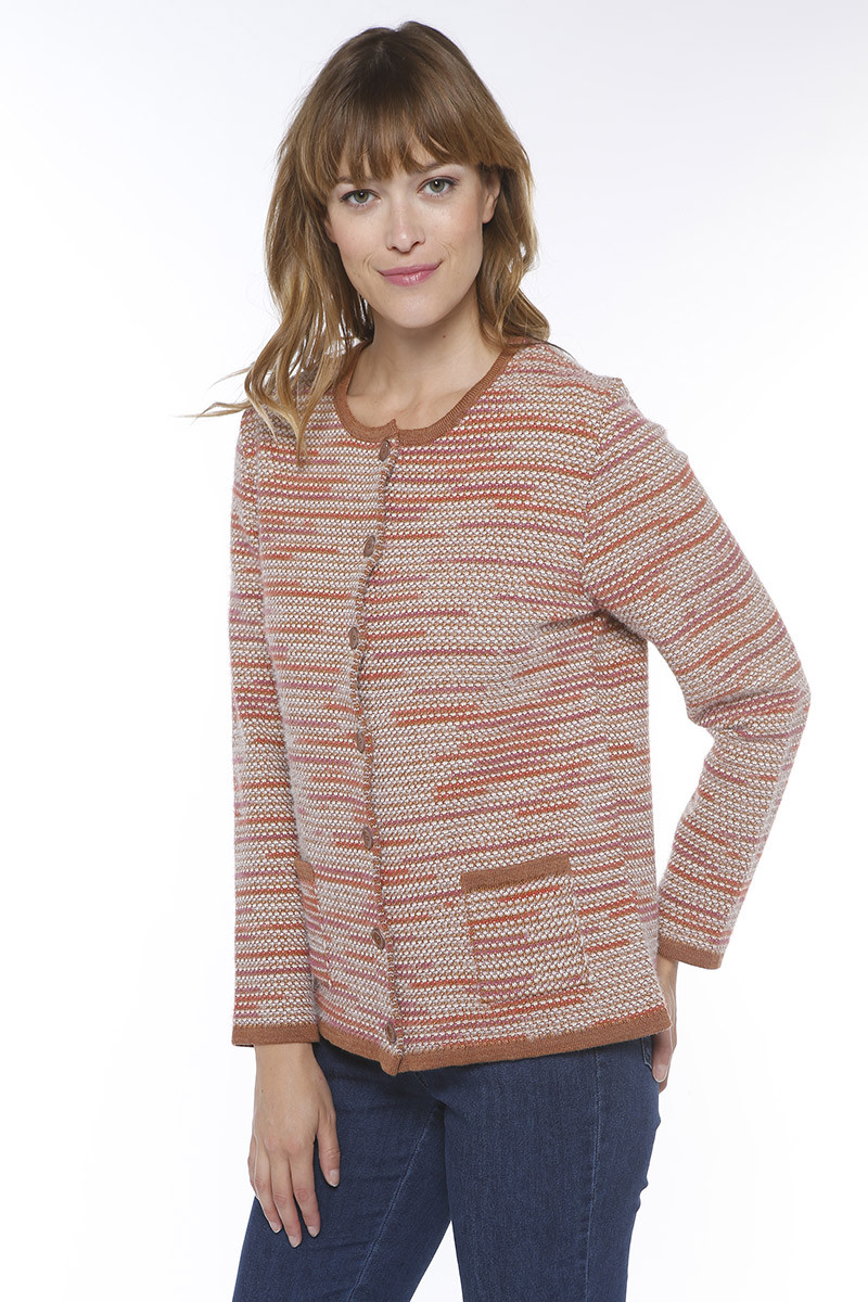 Cardigan en laine et mohair 1 B Solfin Fabriqué en France