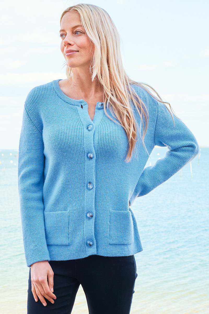 Cardigan en mohair 1 B Solfin Fabriqué en France