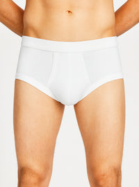 slip homme blanc taille haute 100% coton fabriqué en France