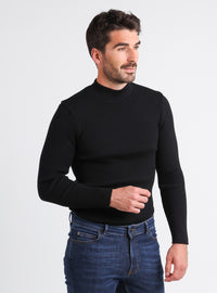 Pull homme 100% laine mérinos Noir