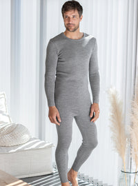 Caleçon thermique homme gris léger idéal sports d’hiver