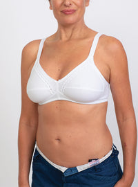 soutien gorge blanc sans armatures 100% coton