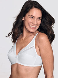Soutien-gorge femme coton blanc sans armatures