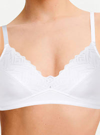 soutien gorge confort coton blanc sans armatures