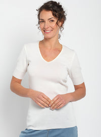 t-shirt femme manches courtes en laine