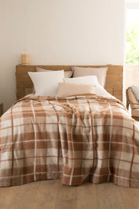 Couverture en laine - BEIGE CHAMOIS