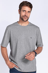 Tee-shirt coton bio - GRIS CHINE