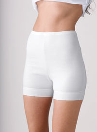culotte à jambes femme blanche 100% coton fabriquée en France