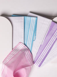 Lot de 6 mouchoirs femme coton