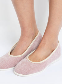 ballerines interieur coton rose