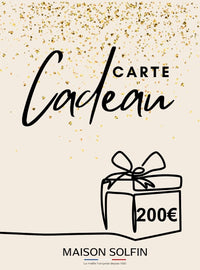 E-Carte cadeau 200€