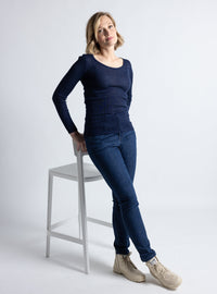 jean bleu indigo femme