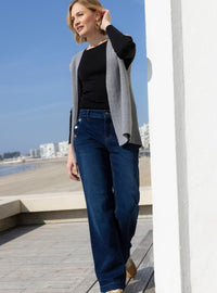jean large femme en coton