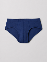 Slip homme fermé taille basse bleu marine