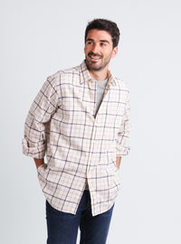 chemise chaude homme coton laine