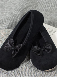 Ballerines noires femme en coton