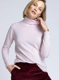 pull col roulé en laine mérinos