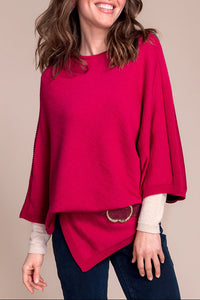 Poncho 100 % laine mérinos