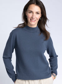 pull femme en cachemire gris