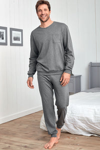 PYJAMA HOMME, FINITION BAS ET POIGNETS DOUBLE
