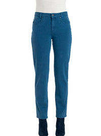 jean femme coupe droite bleu intense stretch