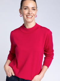 pull femme en laine rose