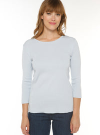 pull femme coton ciel pale made in france
