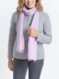 echarpe femme cachemire violet douceur made in france