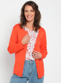 cardigan femme orange pulpe