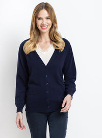 gilet femme cachemire marine chic fabrication française