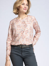 Blouse femme en viscose chaude Floral Rose