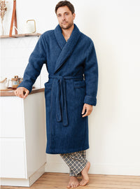 robe de chambre homme en laine des pyrénées