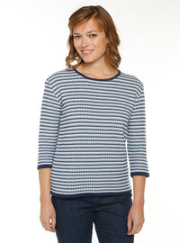 pull femme tricolore bleu made in france