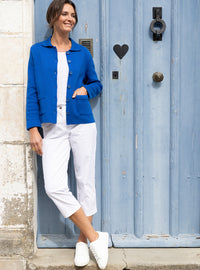 pantacourt blanc femme made in france