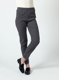 Pantalon femme noir en coton