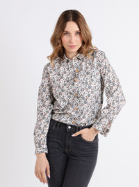 chemise velours cotelee verte made in france