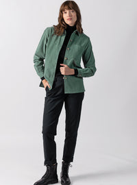 surchemise coton vert mousse made in france