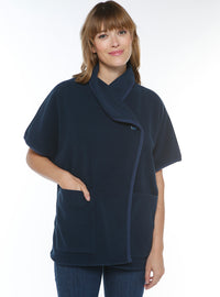 Cape femme bleu marine fabriquée en France