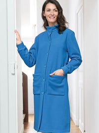 robe de chambre polaire femme bleu azur