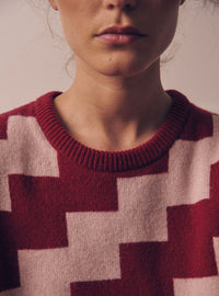 Pull épais en laine mérinos et cachemire en maille jersey