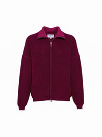 Veste Aurore violet nuit vue en studio en extérieur