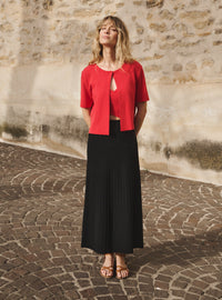 jupe alexandra noir jupe longue maille douce noire
