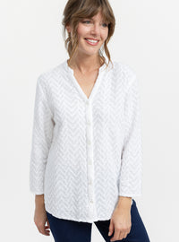 chemisier coton blanc naturel femme fabrique en France