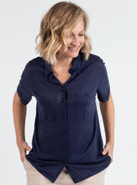 chemisier-maille-lin-bleu-marine