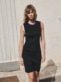 robe béatrice noir robe courte maille douce silhouette féminine