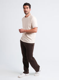 pantalon de jogging molletonné marron