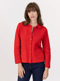 veste femme manches longues rouge peps