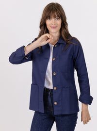 veste femme bleu marine style veste de travail